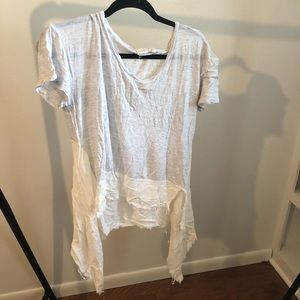 Very cute Altard State Gray/white top